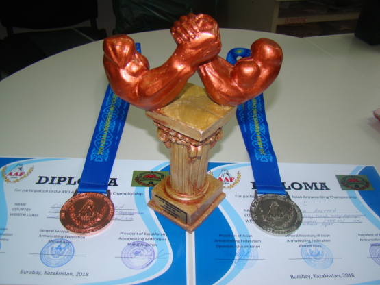 Железнодорожник Алексей Батищев занял II место на ХVII чемпионате Азии по армрестлингу
