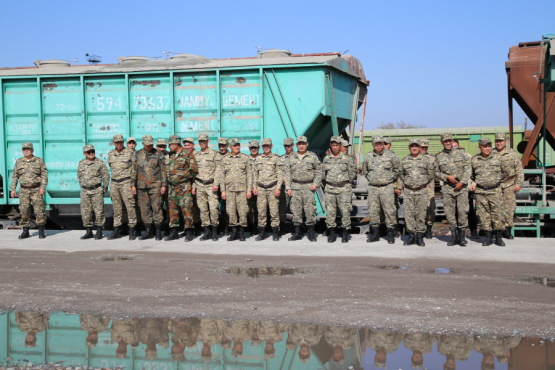 На территории ГП «НК «Кыргыз темир жолу» проведены тактические учения